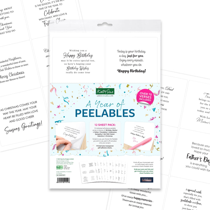 Kanban Crafts A Year of Peelables, 72 stickers-1