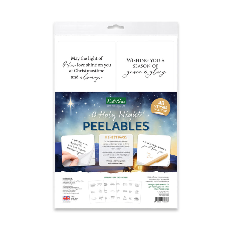 O Holy Night Peelables, 48 stickers-1