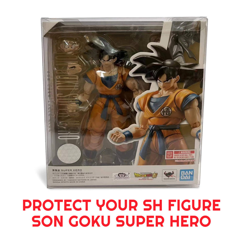 EVORETRO Display Case Protector for SH Figure Son Goku Super Hero PET Protector Pack of 10-6