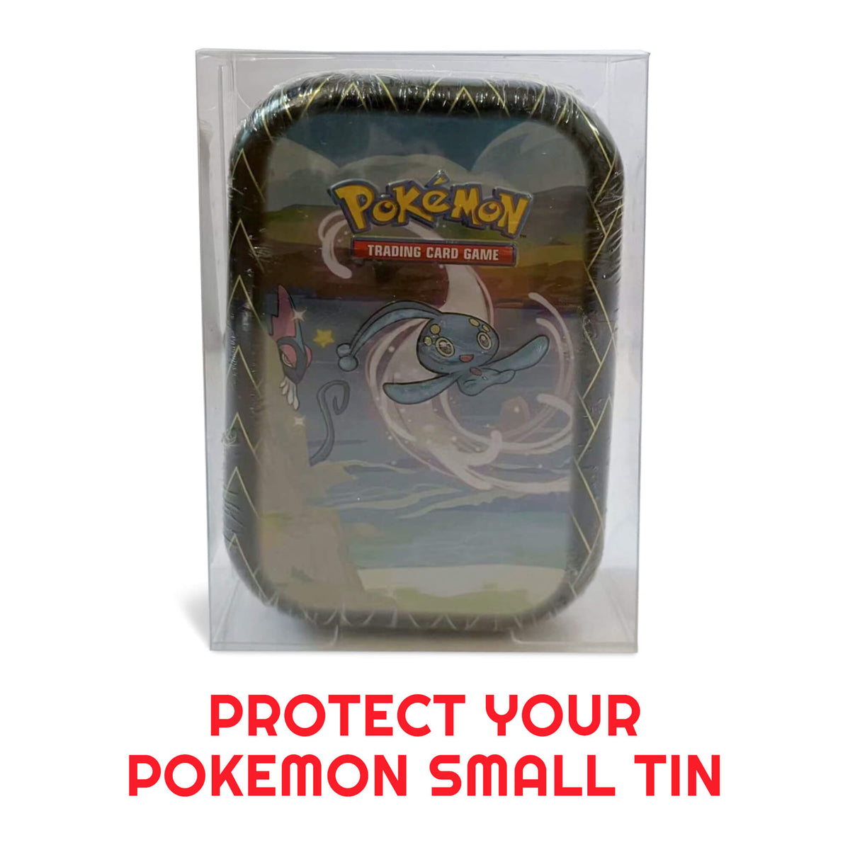 EVORETRO Display Case Protector for Pokemon Small tin 8x2.8x12.5 PET Pack of 5-6