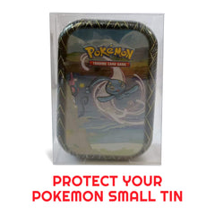 EVORETRO Display Case Protector for Pokemon Small tin 8x2.8x12.5 PET Pack of 5-6