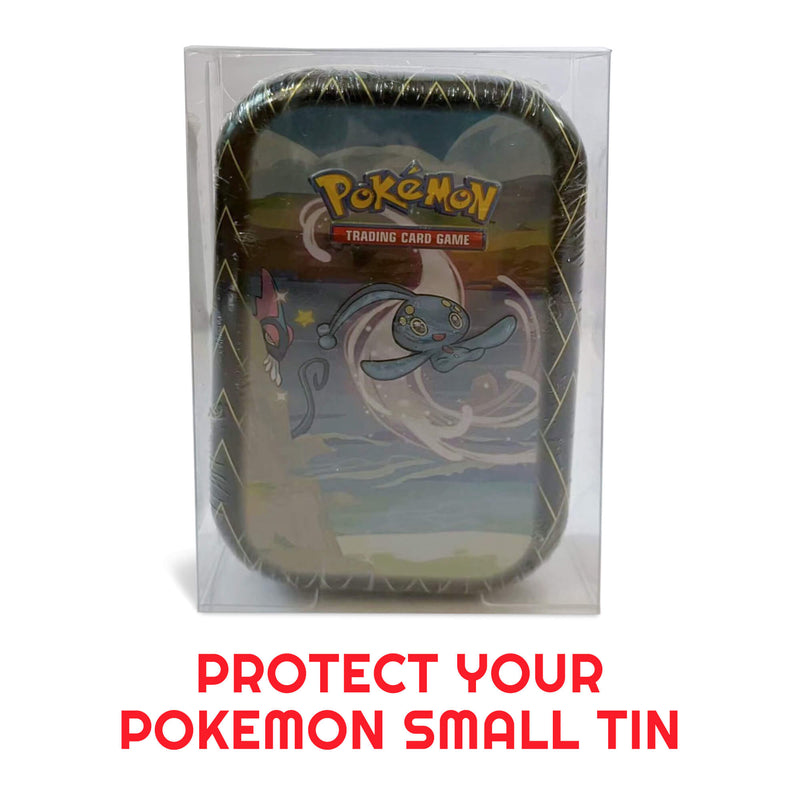 EVORETRO Display Case Protector for Pokemon Small tin 8x2.8x12.5 PET Pack of 5-6