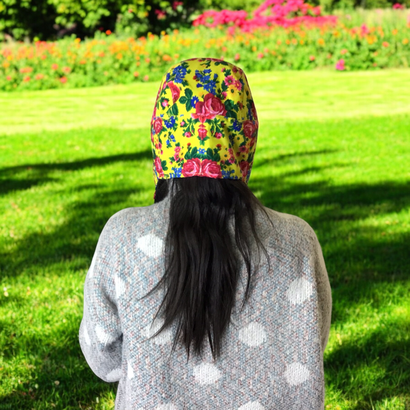 Yellow Kookum Hat with Drop-Down Ears-3