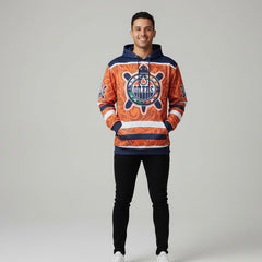 Iconic Blue & Orange Hoodie-2