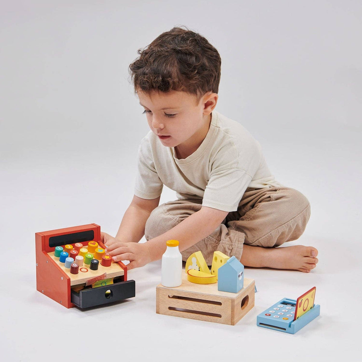 Mentari Toys Wooden Card Machine - Pretend Play Toy - Ages 3+-2