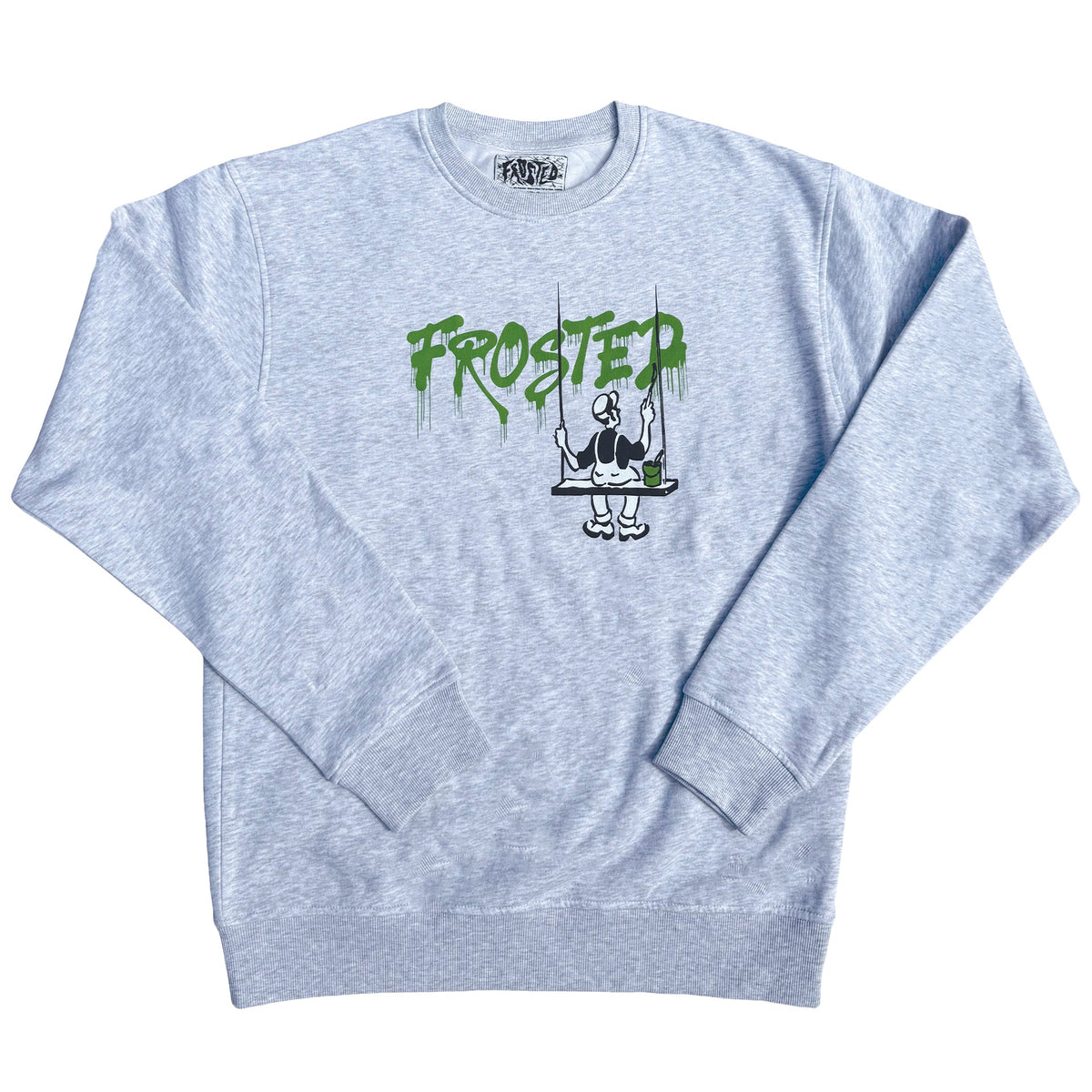 Frosted Skateboards 'Painter Logo' Sweatshirt - Ash Grey-1