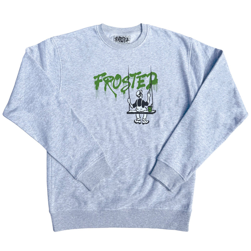Frosted Skateboards 'Painter Logo' Sweatshirt - Ash Grey-1