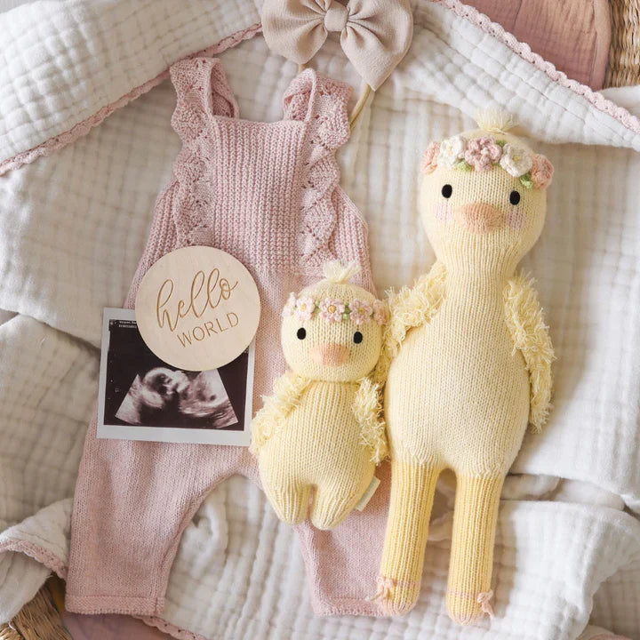Baby duckling (blush floral) | Cuddle + Kind-4