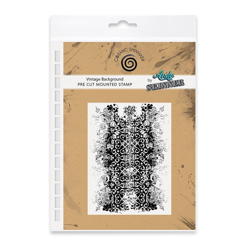 Vintage Background Pre Cut Rubber Stamp by Andy Skinner-1