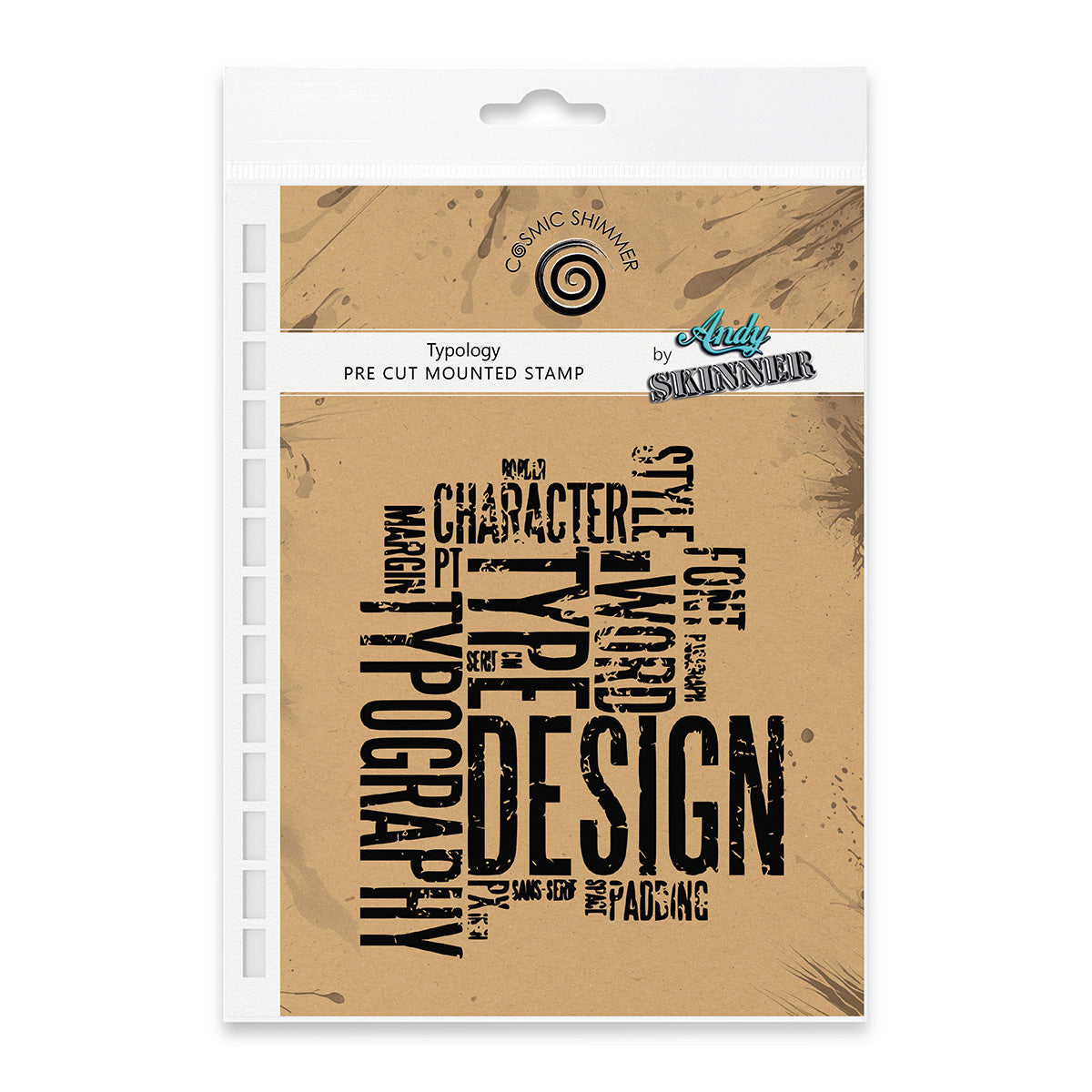 Typology Pre Cut Rubber Stamp Set by Andy Skinner-1