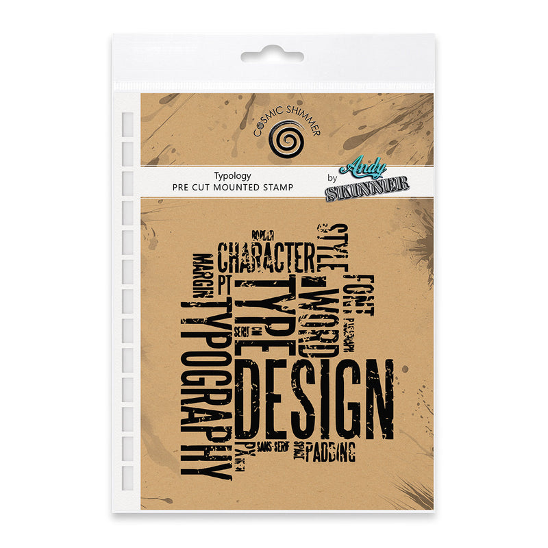 Typology Pre Cut Rubber Stamp Set by Andy Skinner-1