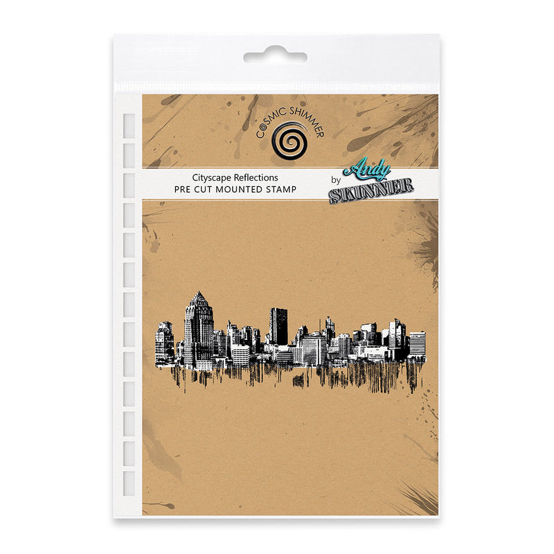 Cityscape Reflections Pre Cut Rubber Stamp Set by Andy Skinner-1