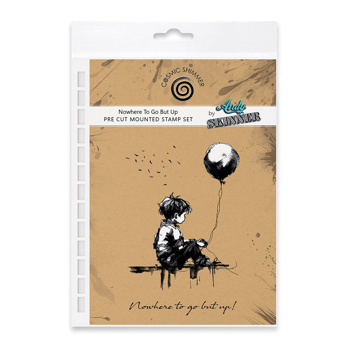 Nowhere To Go But Up Pre Cut Rubber Stamp Set by Andy Skinner-1