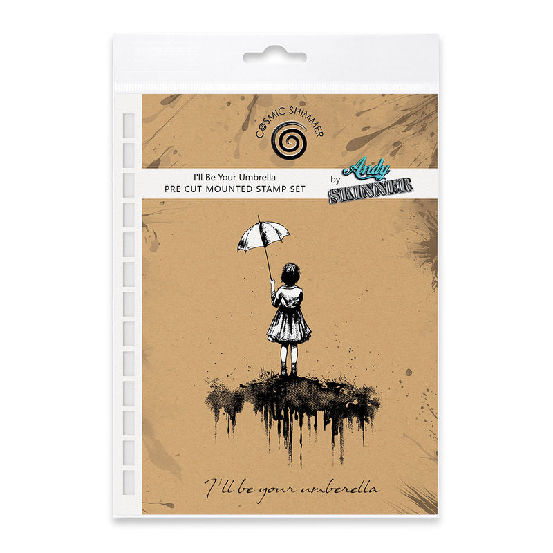 I'll Be Your Umbrella Pre Cut Rubber Stamp Set by Andy Skinner-1