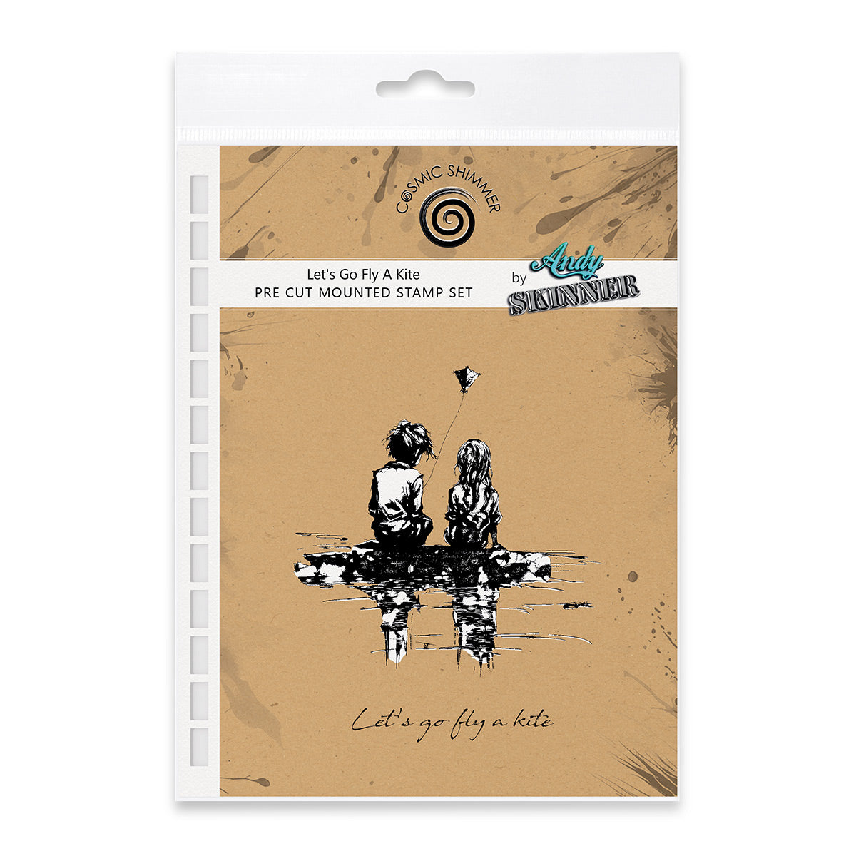 Let's Go Fly A Kite Pre Cut Rubber Stamp Set by Andy Skinner-1