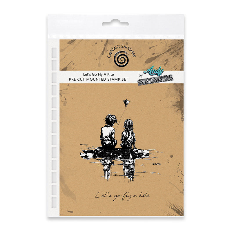 Let's Go Fly A Kite Pre Cut Rubber Stamp Set by Andy Skinner-1