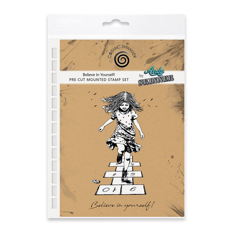 Believe In Yourself! Pre Cut Rubber Stamp Set by Andy Skinner-1