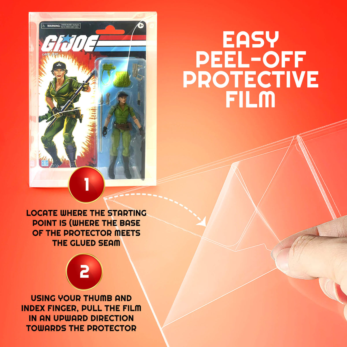 Protector Clamshell GI Joe Lady Jaye pack of 10-4