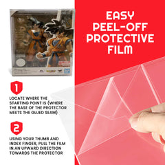 EVORETRO Display Case Protector for SH Figure Son Goku Super Hero PET Protector Pack of 10-7