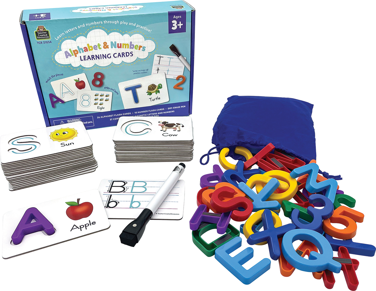 Teacher Created Resources - Alphabet & Numbers Learning Cards - Ages 5+-1
