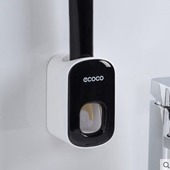 Wall Mounted Automatic Toothpaste Holder Bathroom Accessories Set Dispenser-2