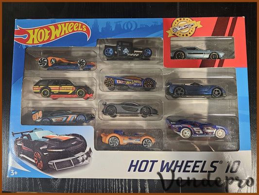 Hot Wheels 10-Pack Cars Assortment (UPC: 074299548864)