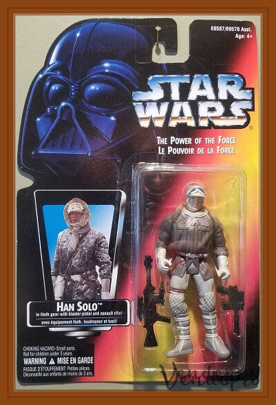 Star Wars POTF2 – Han Solo in Hoth Gear (Red Card) (UPC: 076281695877)