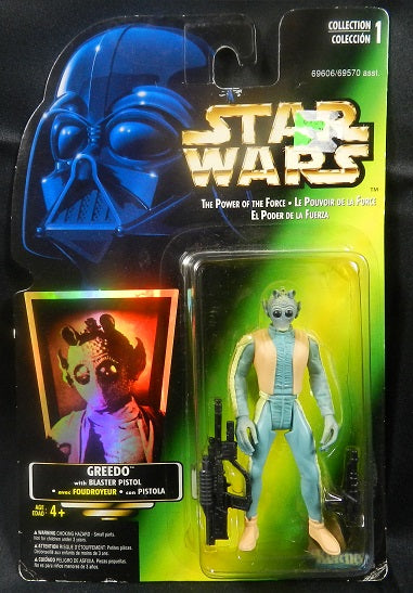 Star Wars – Greedo con Pistola Bláster El Poder de la Fuerza Figura de Acción de 3.75 Pulgadas (UPC: 076281696065)