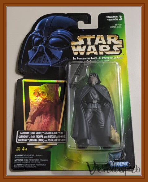 Star Wars POTF2 Garindan (Long Snoot) con Pistola de Mano (076281697062)
