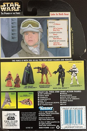 Star Wars – Power of the Force Luke Skywalker con equipo de Hoth Figura de acción de 3.75 pulgadas (UPC: 076281698229)