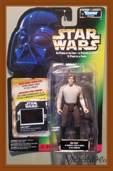 Star Wars POTF2 – Han Solo in Carbonite (Freeze Frame) (UPC: 076281698311, Crushed Bubble)