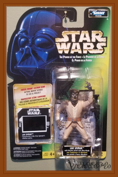 Star Wars POTF2 – Lak Sivrak (Freeze Frame) (UPC: 076281698373) (Crease on Card)