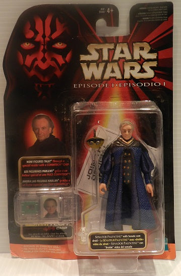 Star Wars Episode I – Senator Palpatine with Senate Cam Droid & CommTech Chip (UPC: 076281840826)