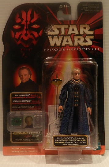 Star Wars Episode I – Senator Palpatine with Senate Cam Droid & CommTech Chip (UPC: 076930842324)