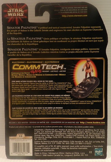 Star Wars Episode I – Senator Palpatine with Senate Cam Droid & CommTech Chip (UPC: 076930842324)