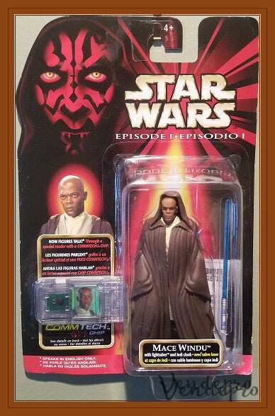 Star Wars Episode I – Mace Windu with CommTech Chip (UPC: 076281840840)