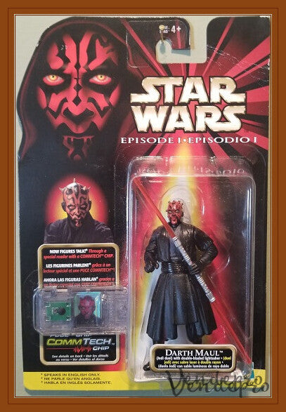 Star Wars Episodio I – Darth Maul (Duelo Jedi) con Chip CommTech (UPC: 076281840888)