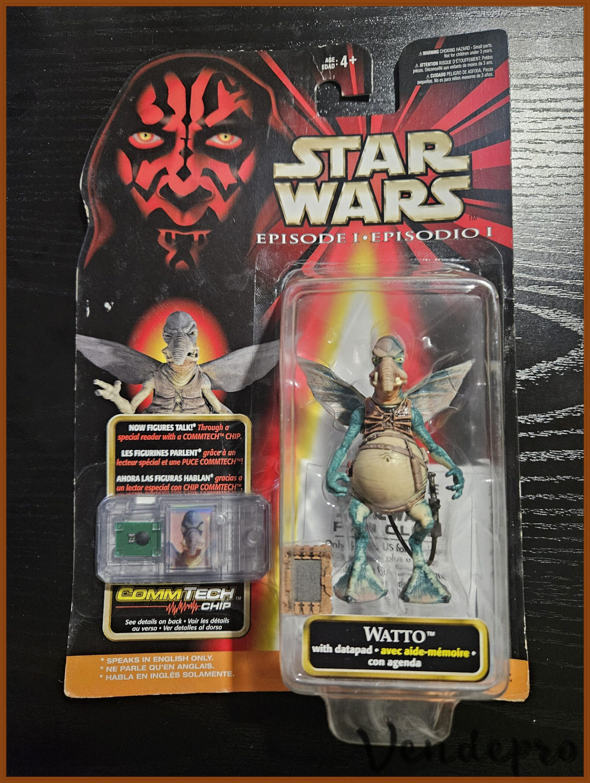 Star Wars Episode I – Watto 3.75" Figure w/ Datapad & CommTech Chip (English) (UPC: 076281840932)