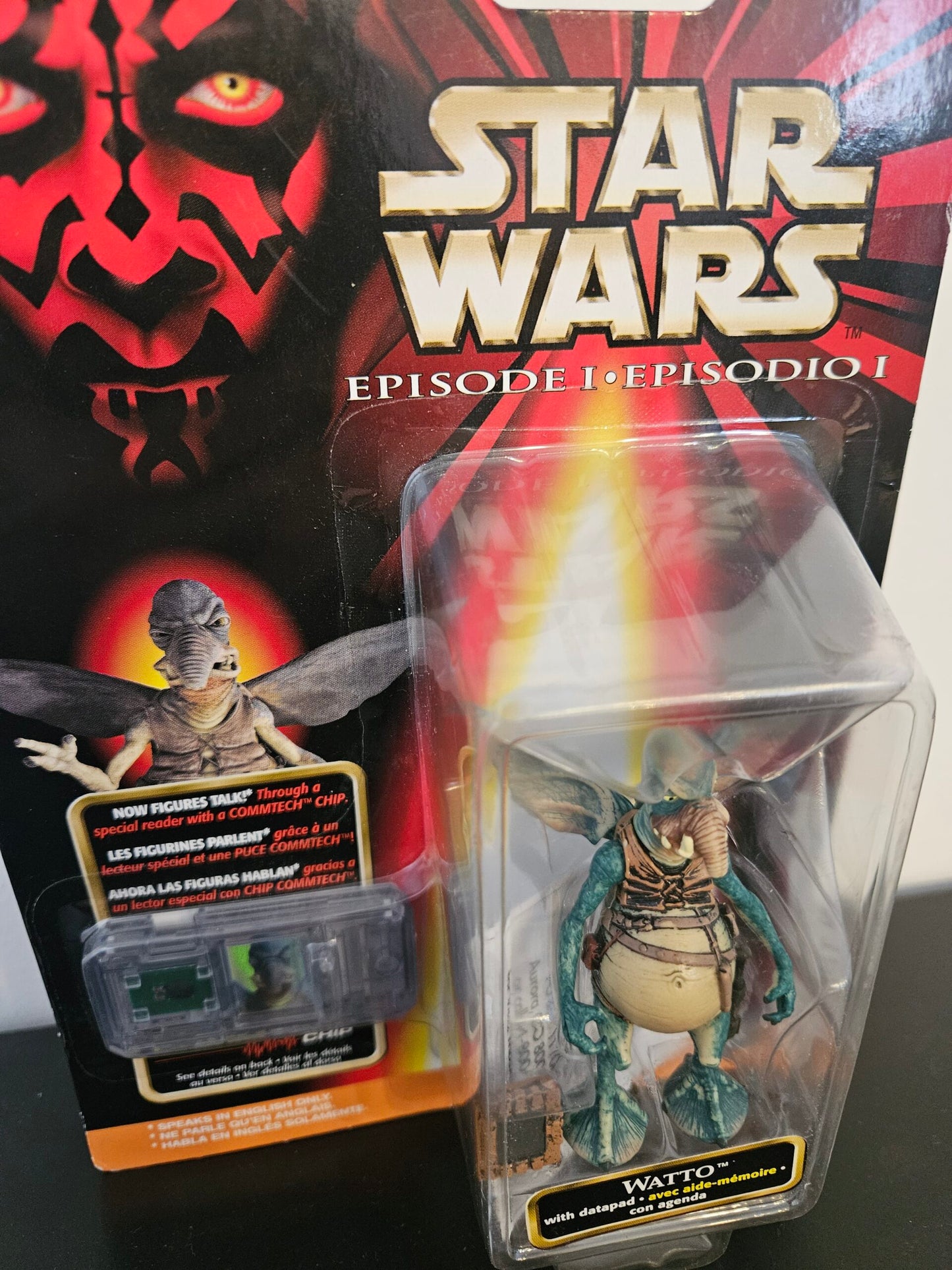 Star Wars Episode I – Watto 3.75" Figure w/ Datapad & CommTech Chip (English) (UPC: 076281840932)