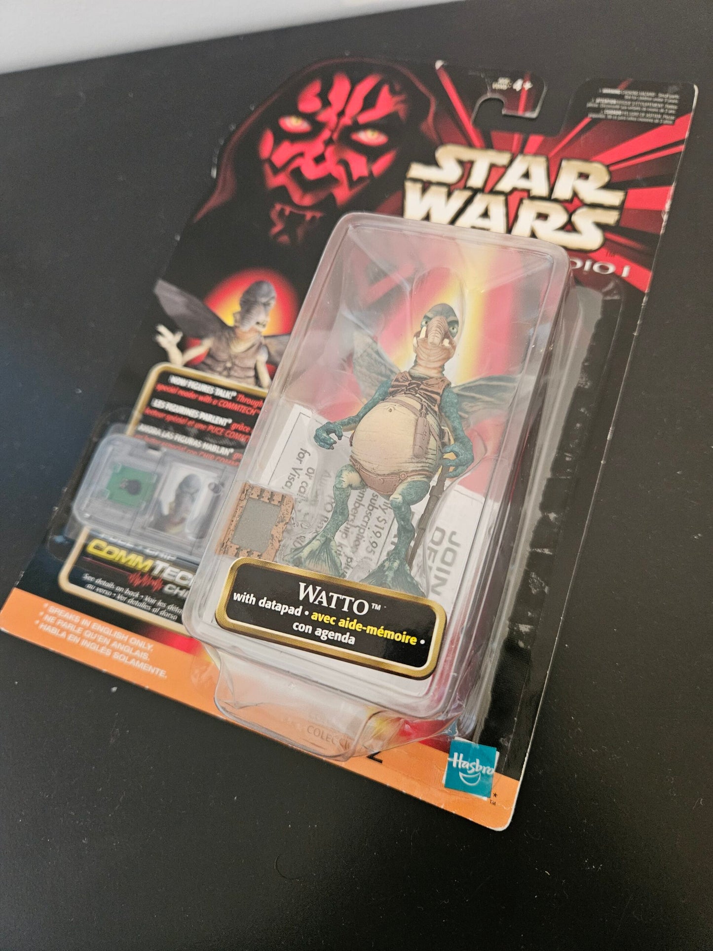 Star Wars Episode I – Watto 3.75" Figure w/ Datapad & CommTech Chip (English) (UPC: 076281840932)