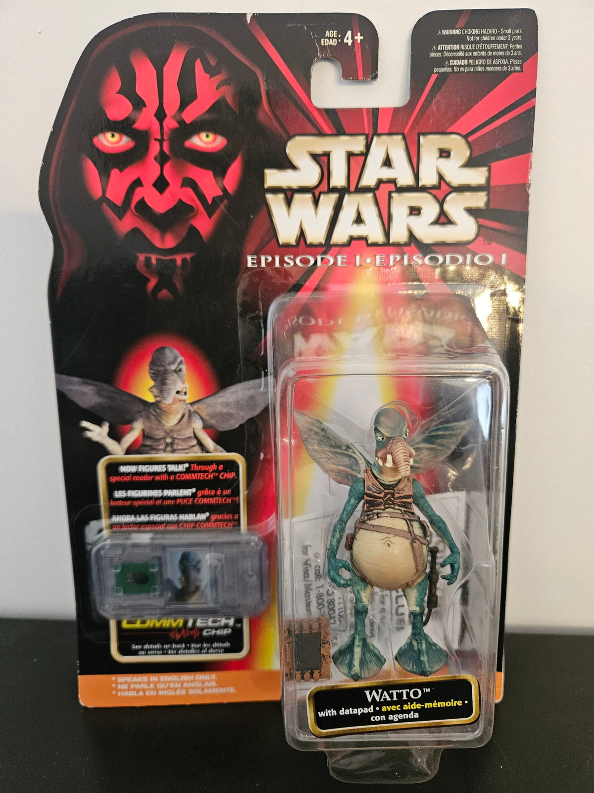 Star Wars Episode I – Watto 3.75" Figure w/ Datapad & CommTech Chip (English) (UPC: 076281840932)