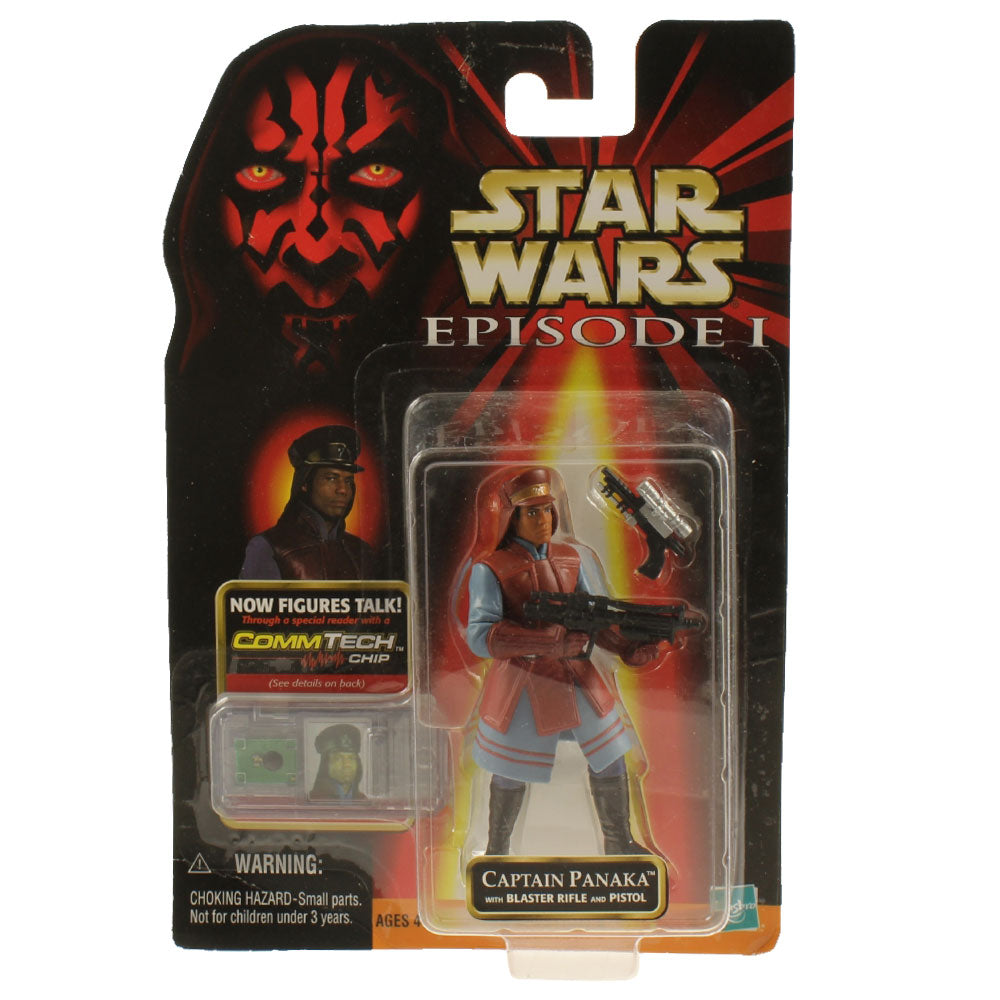Star Wars Episodio I – Capitán Panaka Figura de Acción de 4" con Rifle Blaster y Pistola (UPC: 076281841083)