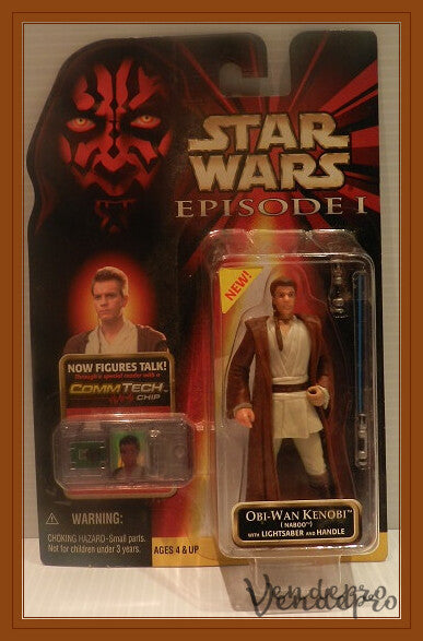 Star Wars Episode I – Obi-Wan Kenobi (Naboo) with CommTech Chip (UPC: 076281841144)