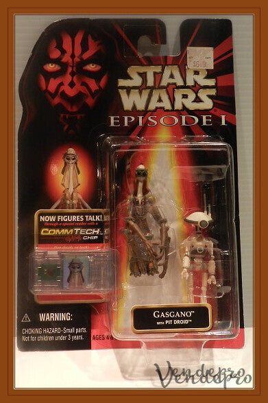 Star Wars Episodio I – Gasgano con Pit Droid y chip CommTech (UPC: 076281841168)
