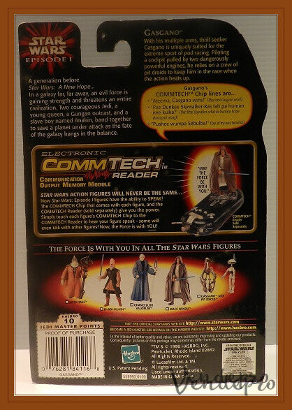 Star Wars Episodio I – Gasgano con Pit Droid y chip CommTech (UPC: 076281841168)