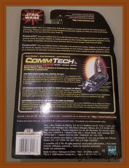 Star Wars Episodio I – Gasgano con Pit Droid y chip CommTech (UPC: 076281841168)