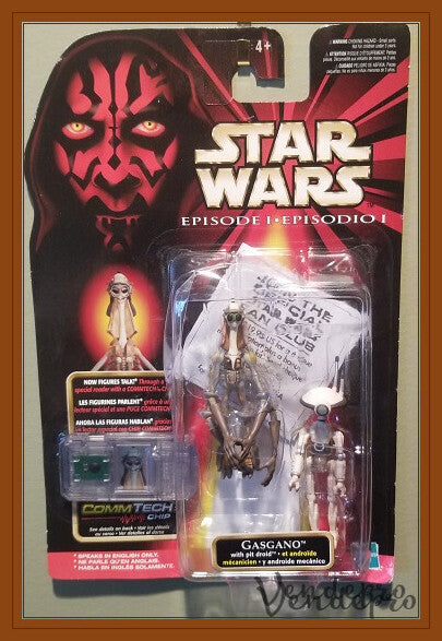 Star Wars Episode I – Gasgano with Pit Droid & CommTech Chip (UPC: 076281841168)