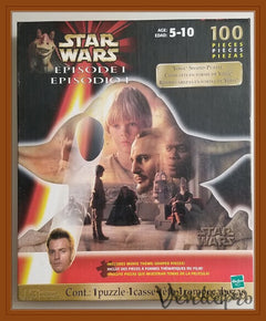 Puzzle Hasbro Star Wars Épisode I en forme de Yoda de 100 pièces (CUP : 076930490358)-1