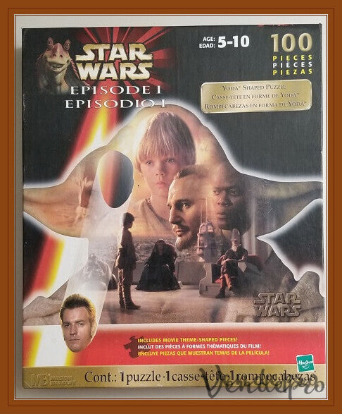 Hasbro Star Wars Episode I Yoda Shaped 100-Piece Puzzle (UPC: 076930490358)