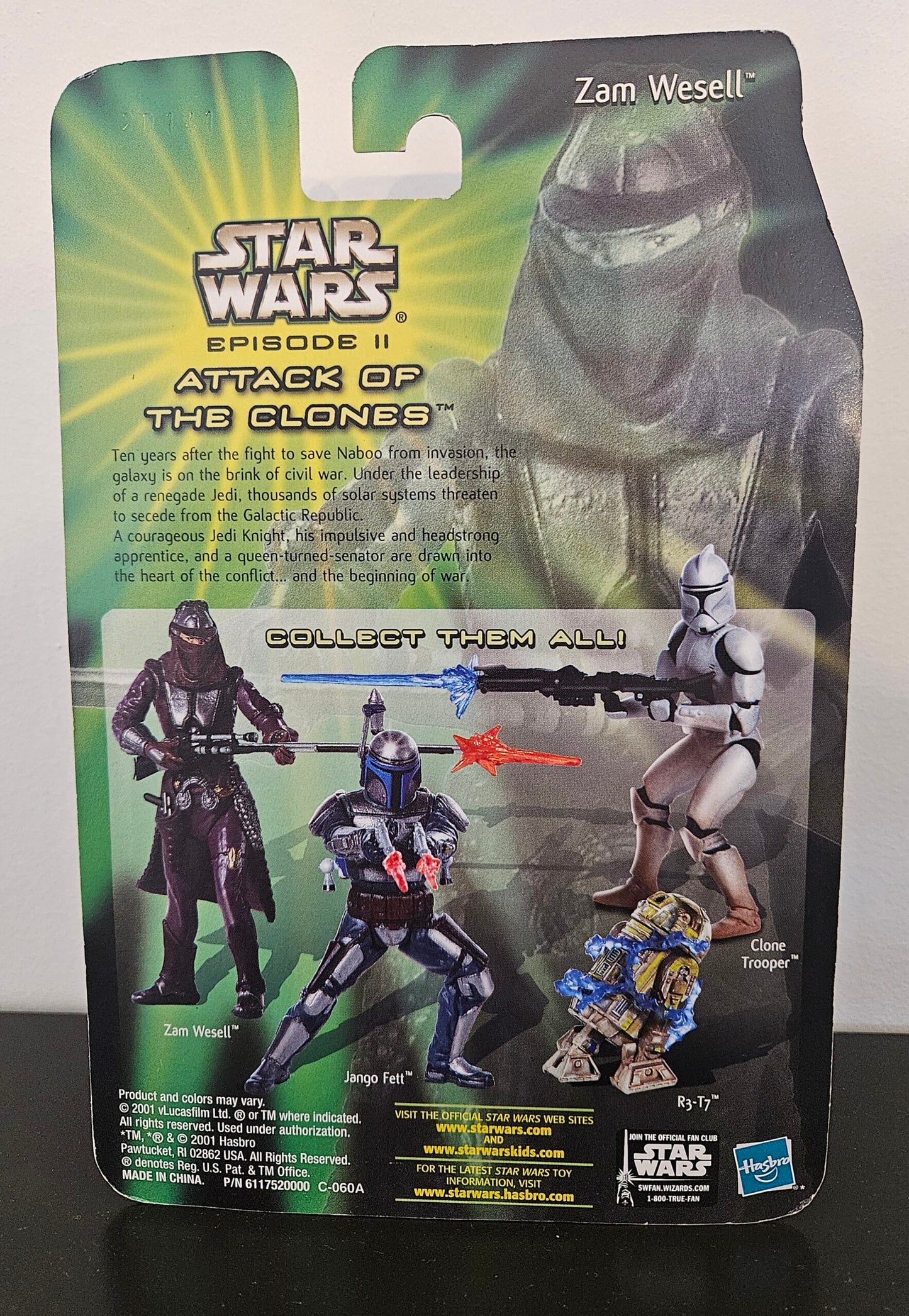 Star Wars – Ataque de los Clones Avance Exclusivo: Figura de Zam Wesell de 3.75 Pulgadas (UPC: 076930846773)